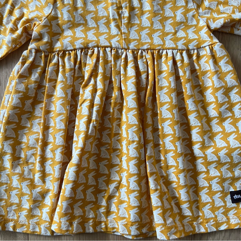 Tea Collection Ruffle Neck Empire Baby Dress - Picture 7 of 7